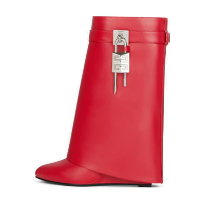 (W) Givenchy Shark Lock Boot 'Red'