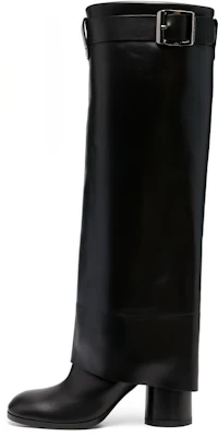 GIVENCHY紀梵希 Shark Lock 皮革 圓頭套穿 高筒靴 女款 黑色 Buy GIVENCHY紀梵希 Shark Lock 皮革 圓頭套穿 高筒靴 女款 黑色