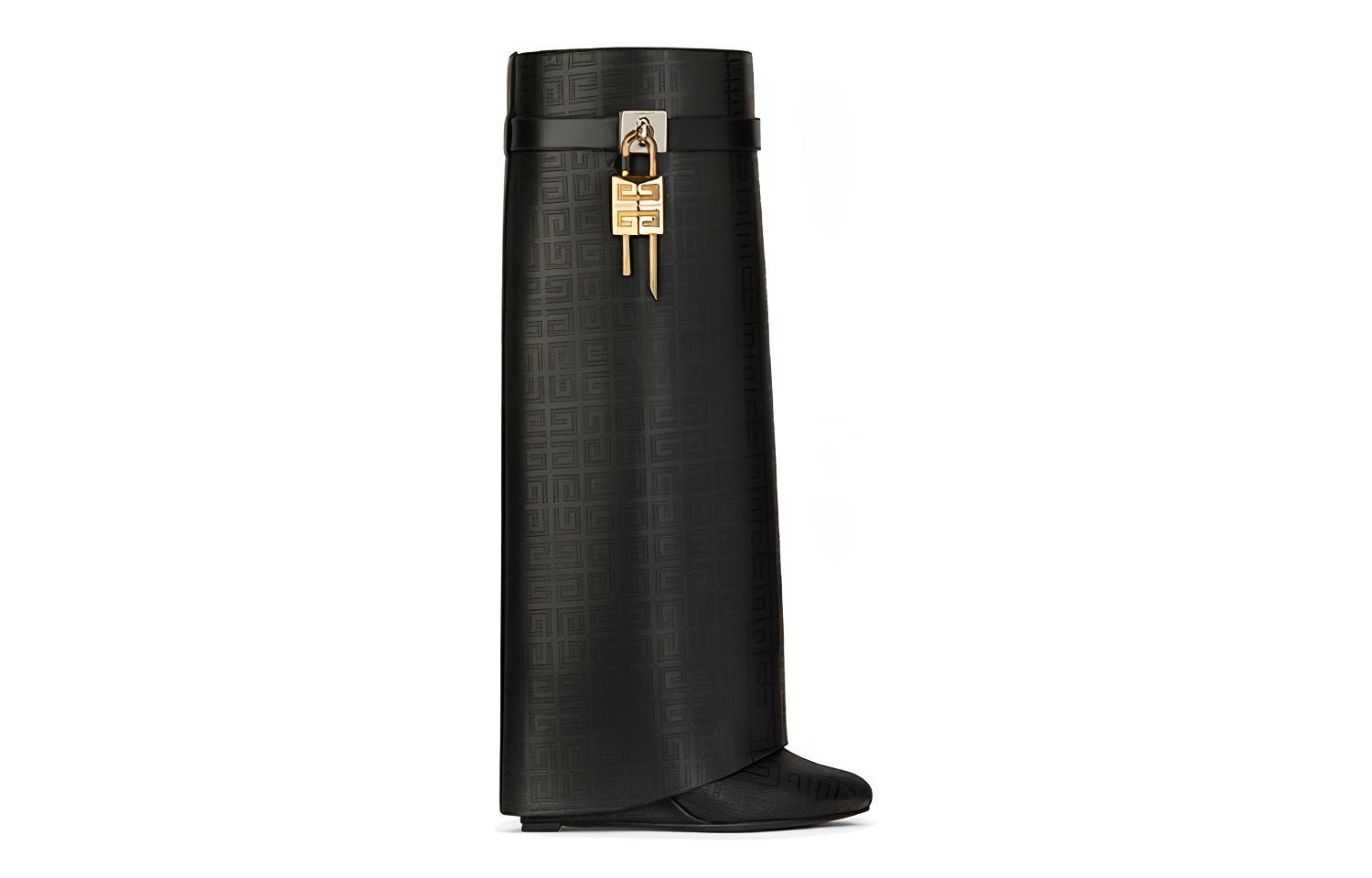 Order (Women) Givenchy Shark Lock Boots 'Black Leather' BE7021E1A8-001