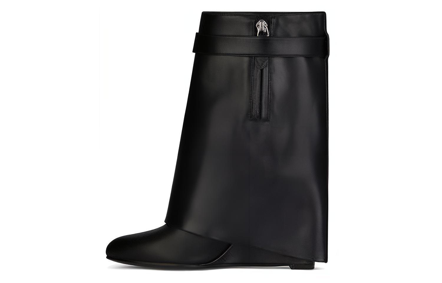 Order (Women) Givenchy Shark Lock Boots 'Black Leather' BE602RE147-001