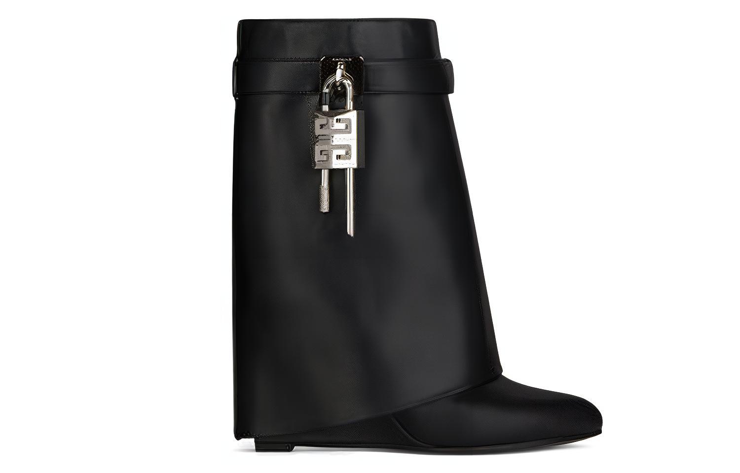 Lookbook (Women) Givenchy Shark Lock Boots 'Black Leather' BE602RE147-001