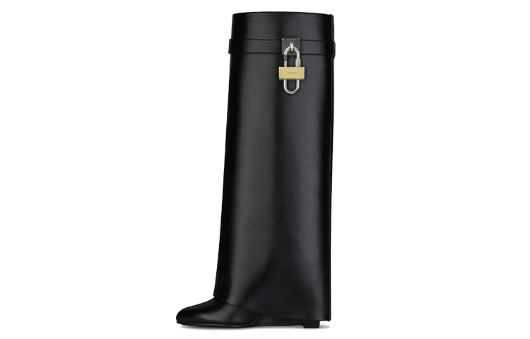 (W) Givenchy Shark Lock Boots 'Black Plain'