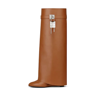 (W) Givenchy Shark Lock Boots 'Brown Leather'