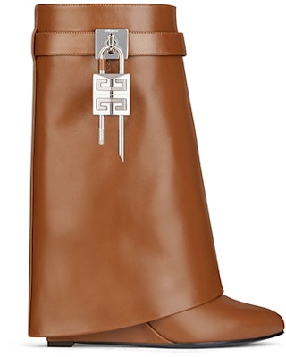 (Women) Givenchy Shark Lock Boots 'Brown Leather' BE603KE180-204 Order (Women) Givenchy Shark Lock Boots 'Brown Leather' BE603KE180-204