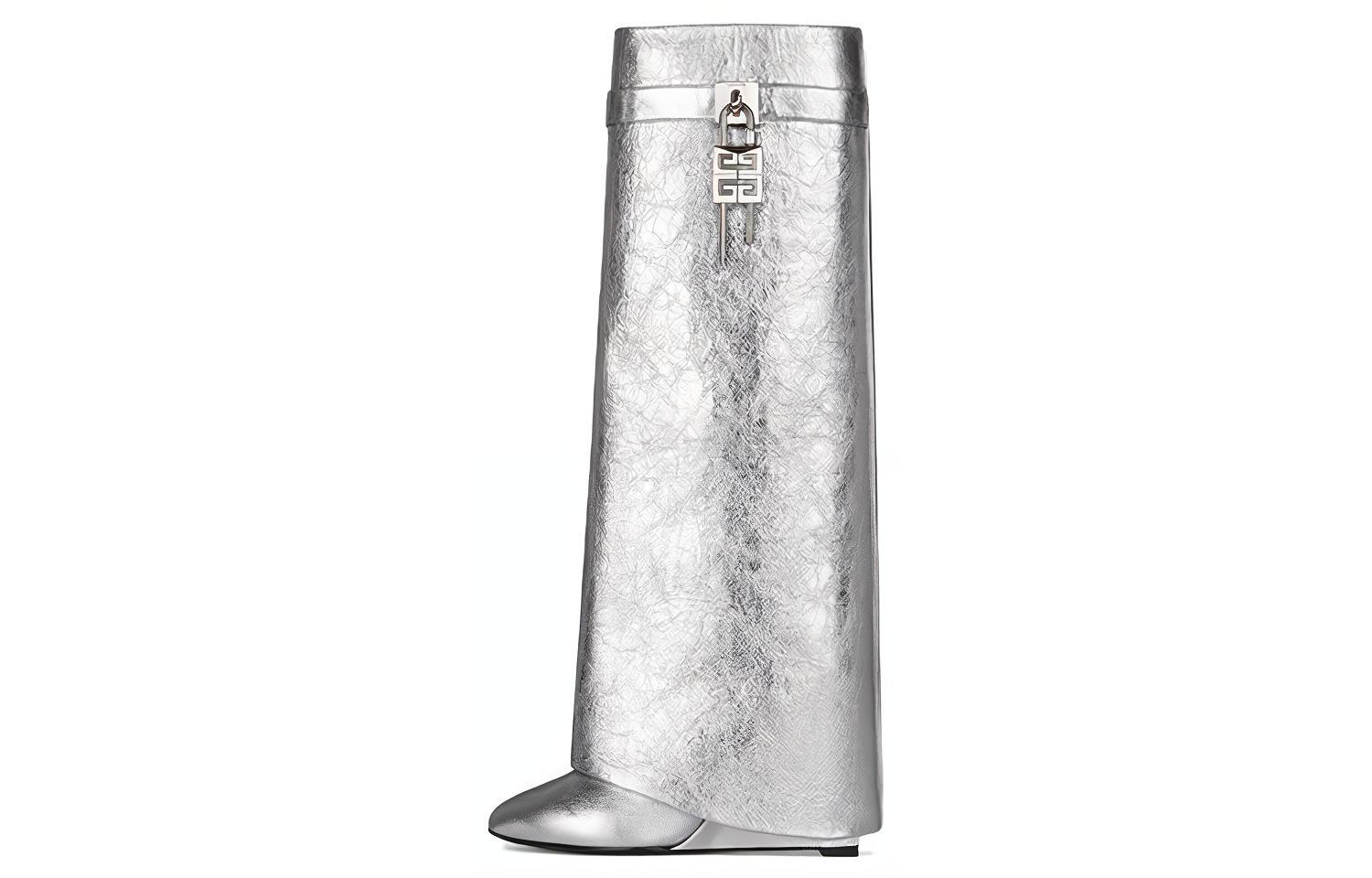 (Women) Givenchy Shark Lock Pant Boot 'Silver' BE702EE1LZ-040