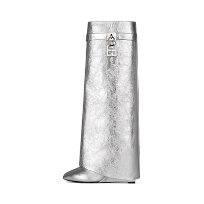 (W) Givenchy Shark Lock Pant Boot 'Silver'