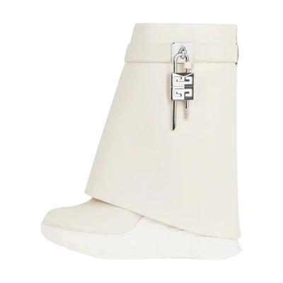 (W) Givenchy Shark Lock Biker Ankle Boot 'Beige'