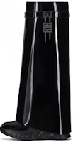 (Women) Givenchy Shark Lock Leather High-Top Boots 'Black Patent' BE7022E1FT-001 (Women) Givenchy Shark Lock Leather High-Top Boots 'Black Patent' BE7022E1FT-001