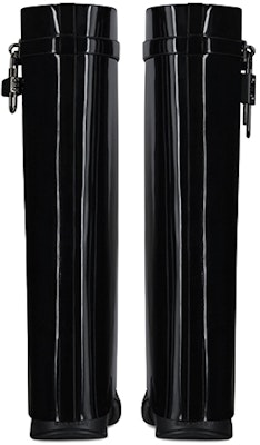 (Women) Givenchy Shark Lock Leather High-Top Boots 'Black Patent' BE7022E1FT-001 Shop (Women) Givenchy Shark Lock Leather High-Top Boots 'Black Patent' BE7022E1FT-001