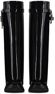 (W) Botas Altas de Cuero Givenchy Shark Lock 'Negro Charol' BE7022E1FT-001 Lookbook (W) Botas Altas de Cuero Givenchy Shark Lock 'Negro Charol' BE7022E1FT-001