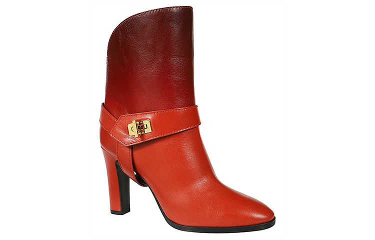 (W) Givenchy Short Sheepskin Boots 'Red Brown' 圖 2