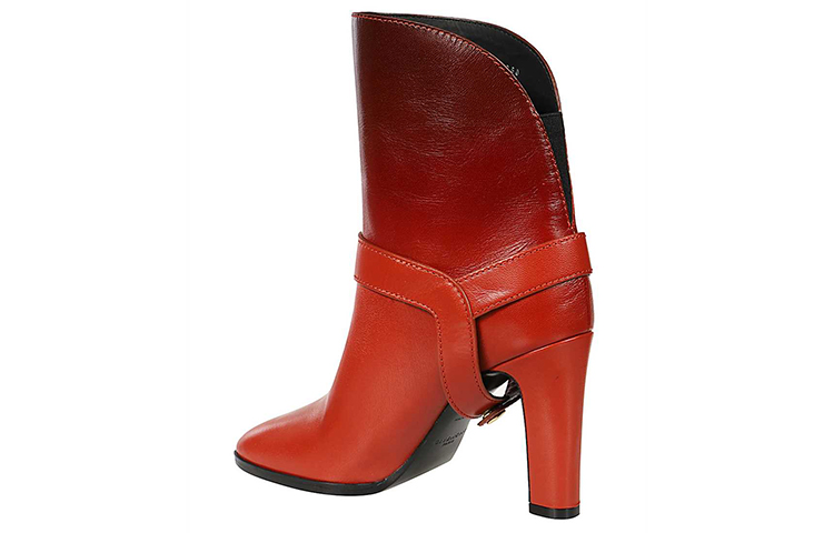 (W) Givenchy Short Sheepskin Boots 'Red Brown' 圖 3