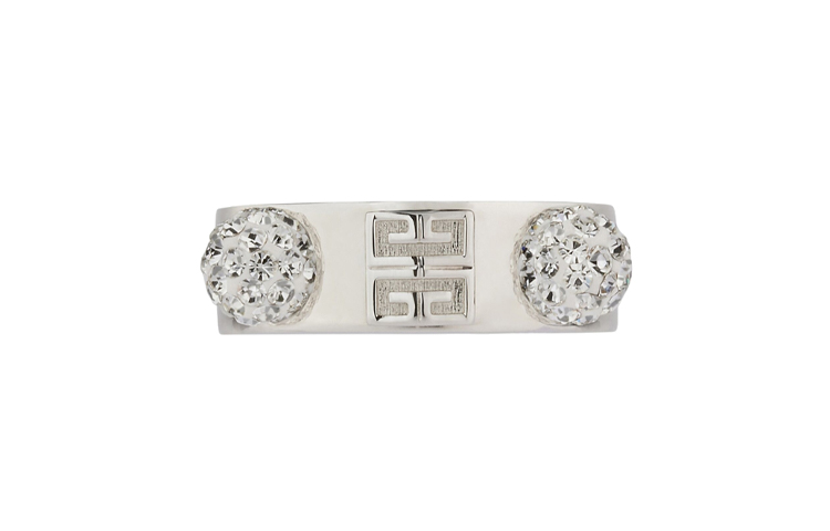 Lookbook (W) Cincin Wanita GIVENCHY Perak Kristal Tanda Tangan Brass. BF30JHF05M