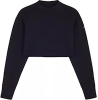 (Women) Givenchy SS21 Black Embossed Velvet Chain Short Sweatshirt. BWJ0203Z4Z-001 (Women) Givenchy SS21 Black Embossed Velvet Chain Short Sweatshirt. BWJ0203Z4Z-001