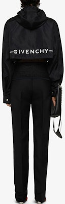 (W) ジバンシィ SS21 ブラック レタープリント ショートフードジャケット BW00C813RV-001 Shop (W) ジバンシィ SS21 ブラック レタープリント ショートフードジャケット BW00C813RV-001