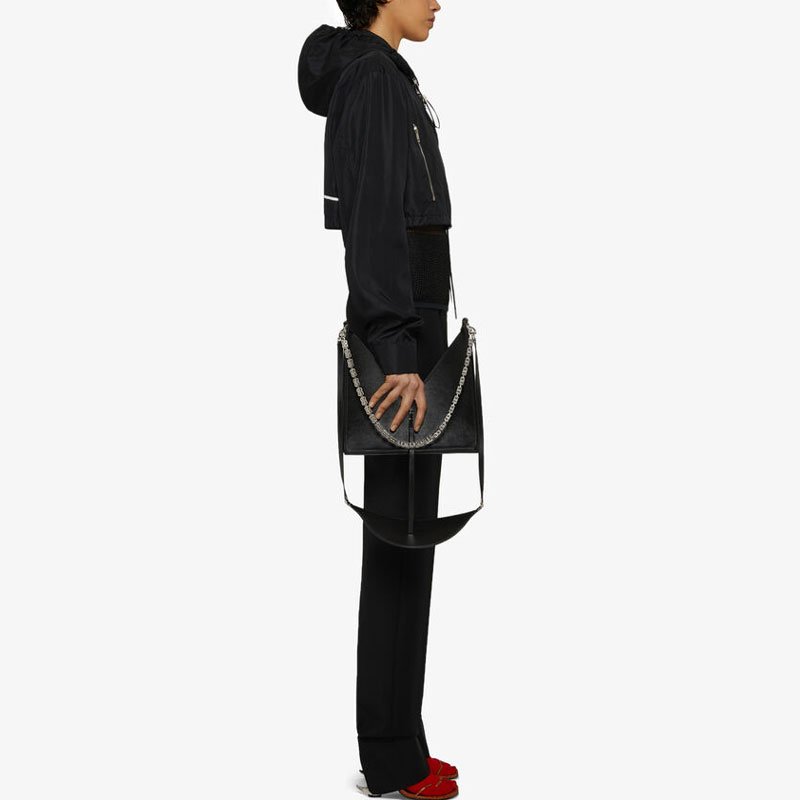 Purchase (W) ジバンシィ SS21 ブラック レタープリント ショートフードジャケット BW00C813RV-001