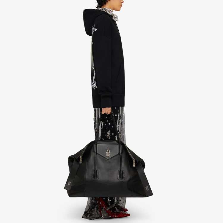 Purchase (W) Givenchy SS21 黑色連帽衛衣前方標誌設計 BWJ01Z3Z57-001