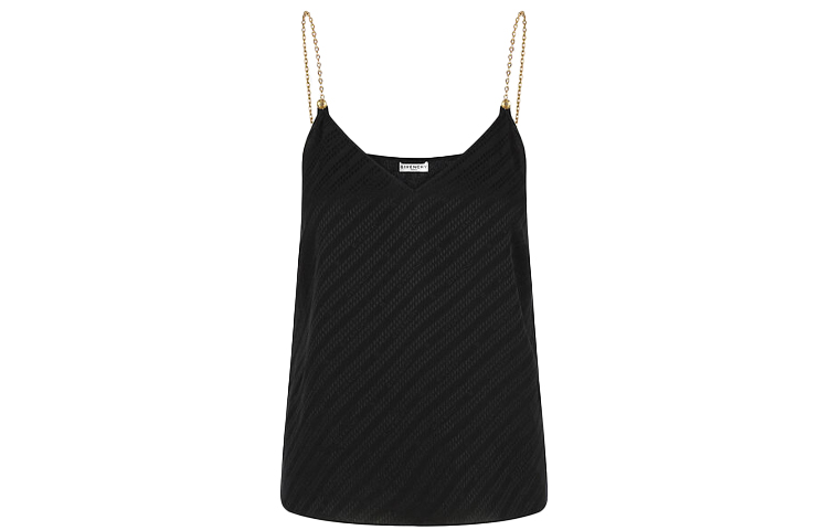 Order (W) ジバンシィ SS21 ブラック ソリッド チェーンストラップ ドレス BW60SL12JB-001