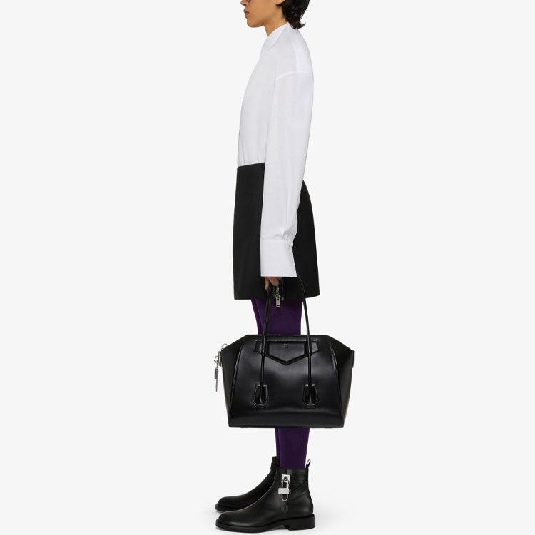 Purchase (W) ジバンシィ SS21 ウール ジップ ミニ Aライン スカート ブラック BW40H113QB-001