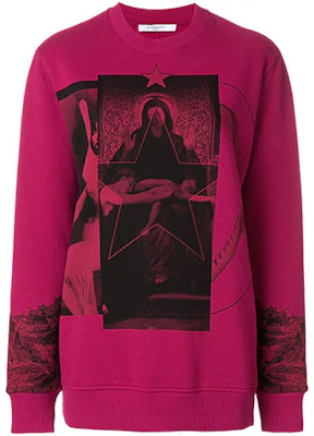 (W) 지방시 SS22 컬러블록 그래픽 프린트 크루넥 스웨트셔츠 퍼플. BW700E3-038 Buy (W) 지방시 SS22 컬러블록 그래픽 프린트 크루넥 스웨트셔츠 퍼플. BW700E3-038