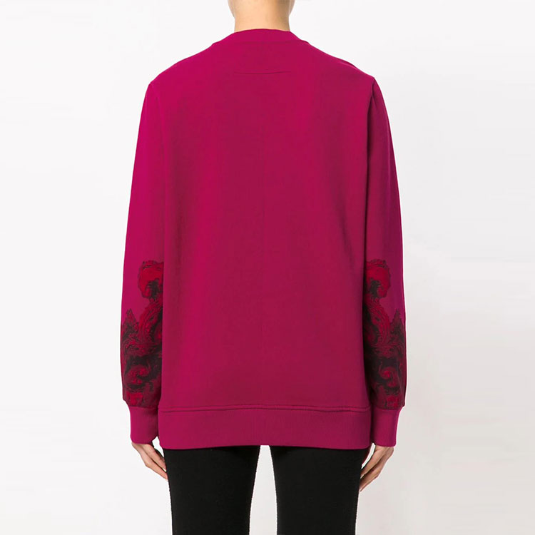 Shop (W) 지방시 SS22 컬러블록 그래픽 프린트 크루넥 스웨트셔츠 퍼플. BW700E3-038