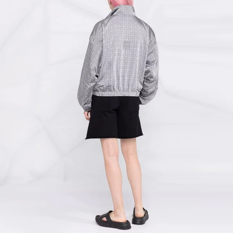 Shop (W) Givenchy SS22 灰色全拉鍊徽標運動外套. BW00CS140F-057