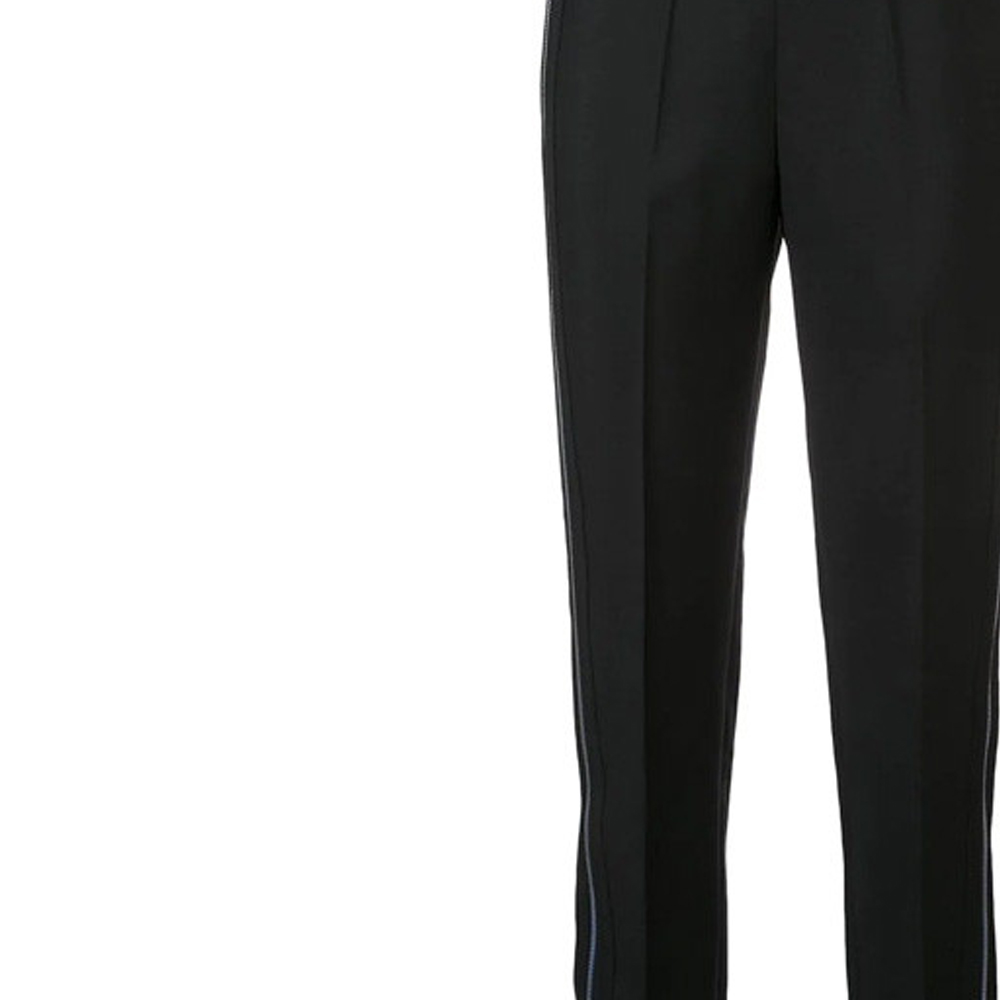 Purchase (W) 지방시 SS22 하이웨이스트 사이드지퍼 스트레이트 팬츠 블랙 BW507B10EA