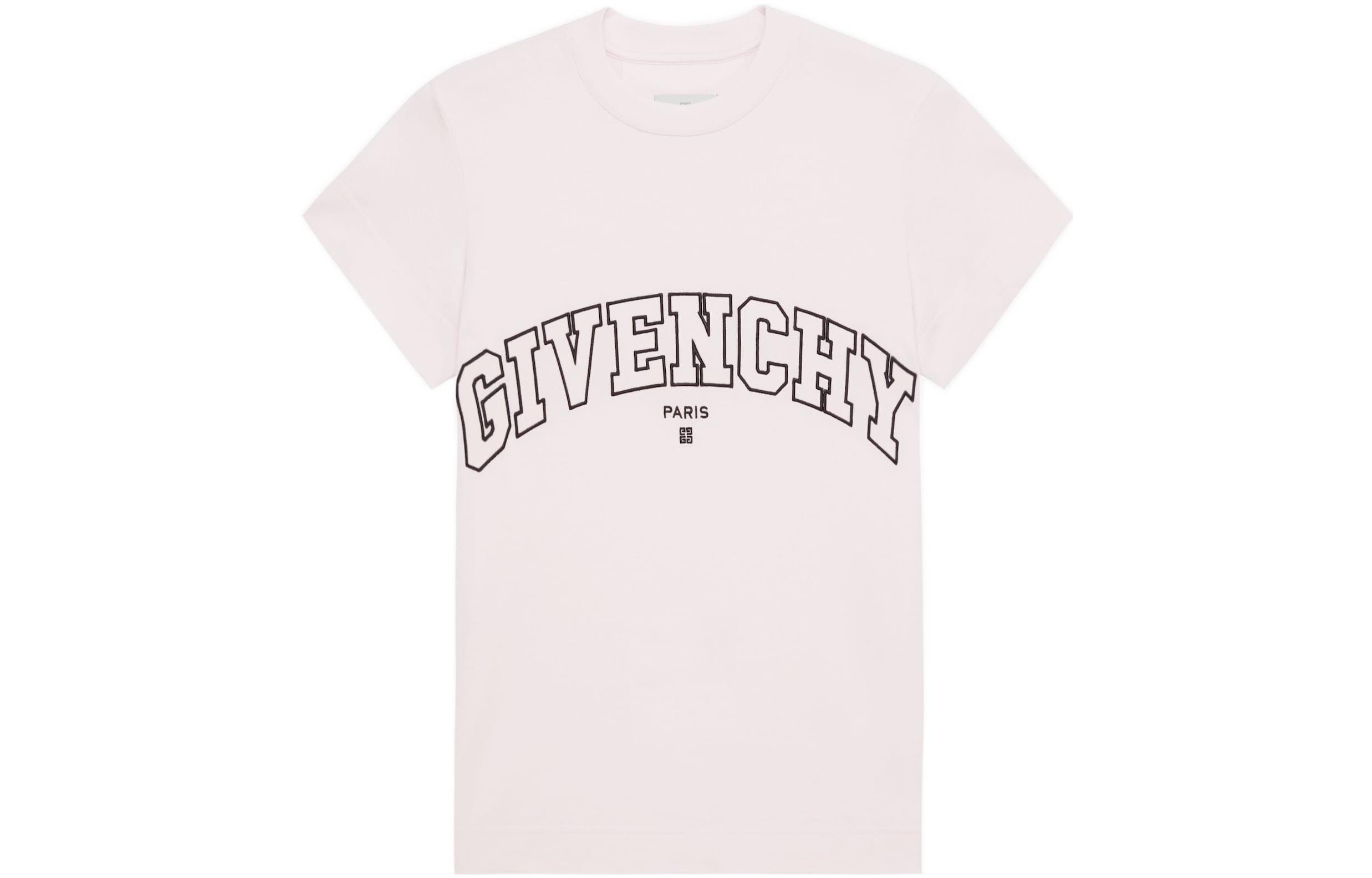 Order (W) Camiseta Rosa Claro con Logo Bordado GIVENCHY SS22. BW707Y3ZAG-681