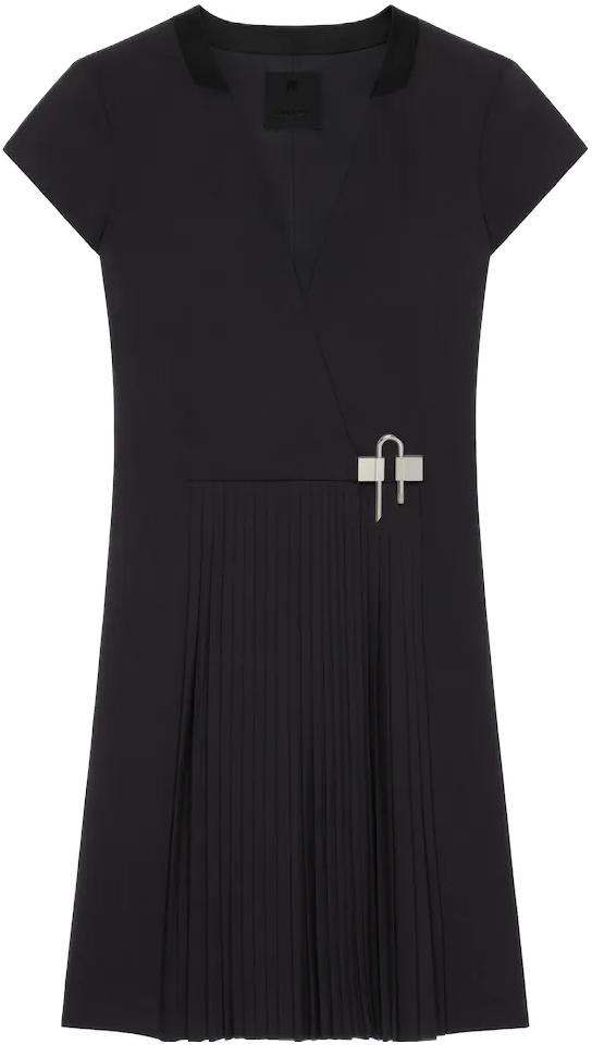 women-givenchy-ss-22-black-v-neck-ruched-mini-dress-with-u-shaped-lock-for-women-bw-21-dk-1497-001