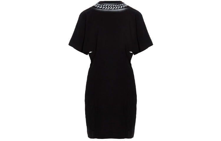 Lookbook (W) 纪梵希 SS22 链条装饰短袖连衣裙 女士 黑色 BW21853Z7Y-001
