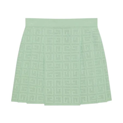 (Women) Givenchy SS22 Solid High-Waist Pleated Skirt Women’s Green. BW40LC4ZAQ-340