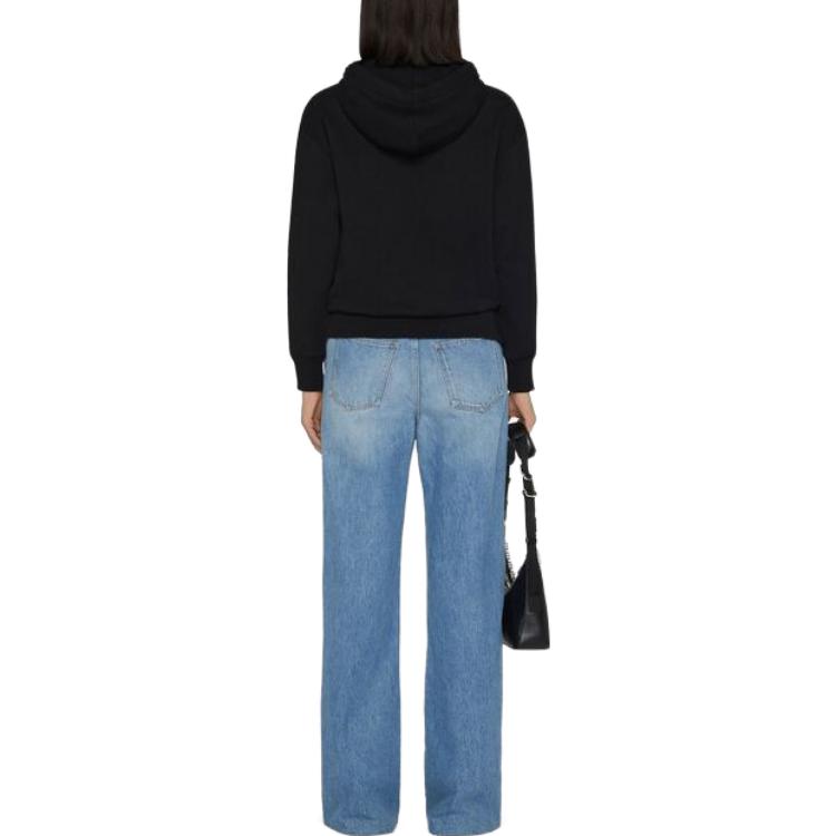 Shop (W) ジバンシィ SS23 ブラックフーディー ソリッドカラーロゴプリント。 BWJ01C3YB8-001