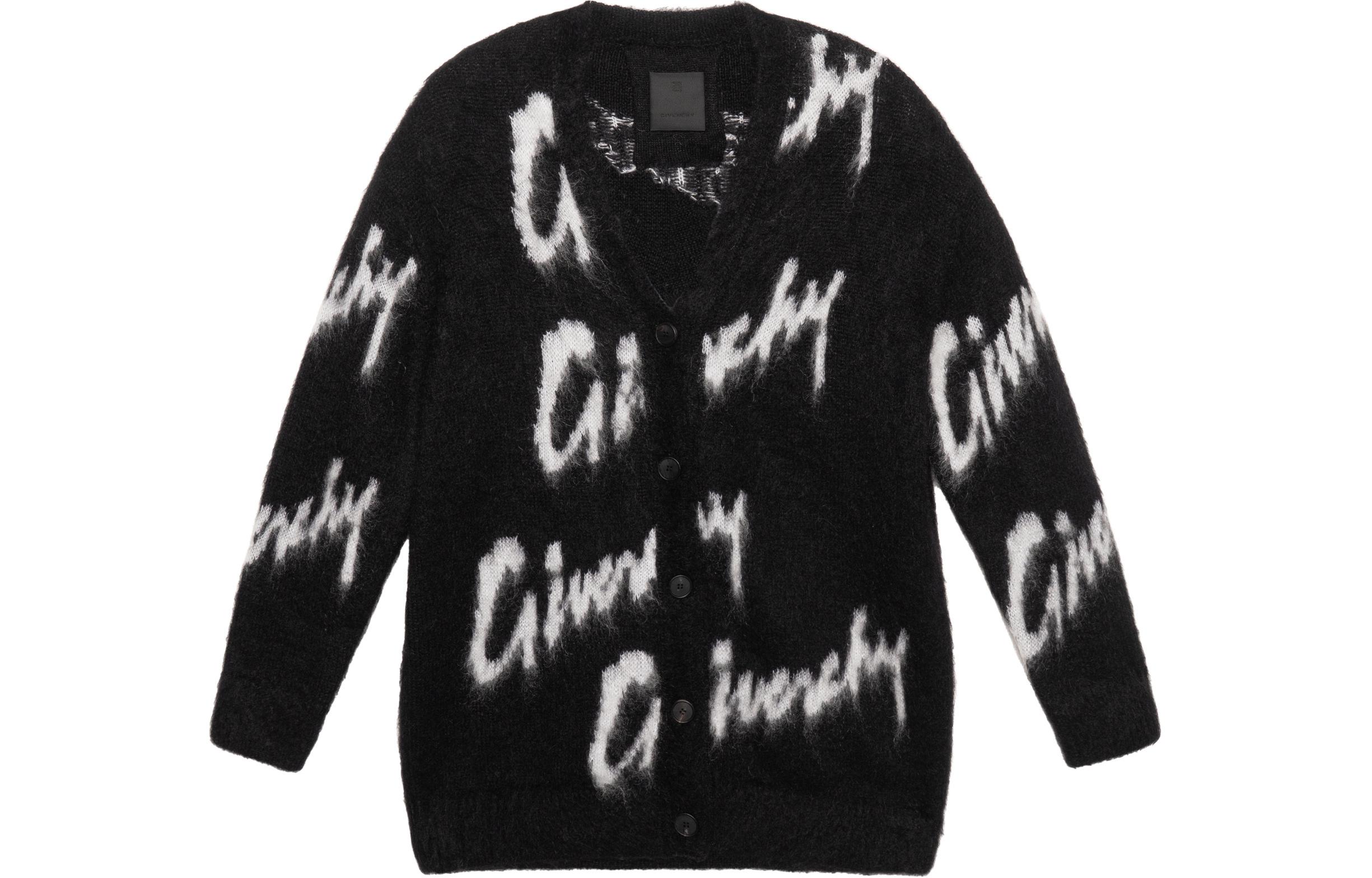 Order (W) Cárdigan de Punto con Botones y Logo Negro Givenchy SS23. BW90KY4ZFU-004