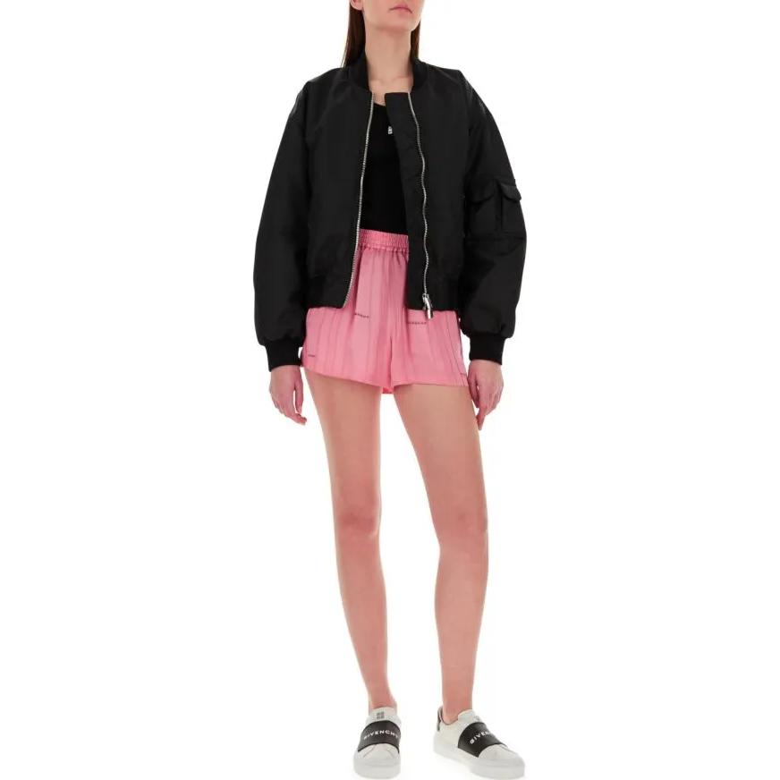 Shop (W) 纪梵希 SS23 黑色纯色拉链棒球领夹克 BW00HG1YCL-001
