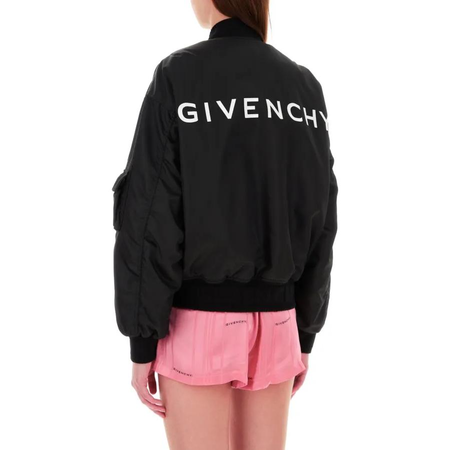 Purchase (W) 纪梵希 SS23 黑色纯色拉链棒球领夹克 BW00HG1YCL-001