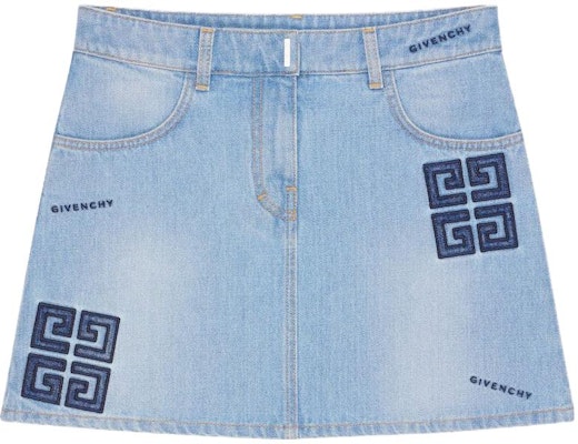 (W) ジバンシィ SS23 ブルー カジュアルスカート 刺繍ロゴ入り. BW40KR5Y5V-452 Order (W) ジバンシィ SS23 ブルー カジュアルスカート 刺繍ロゴ入り. BW40KR5Y5V-452