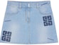 Order (W) ジバンシィ SS23 ブルー カジュアルスカート 刺繍ロゴ入り. BW40KR5Y5V-452