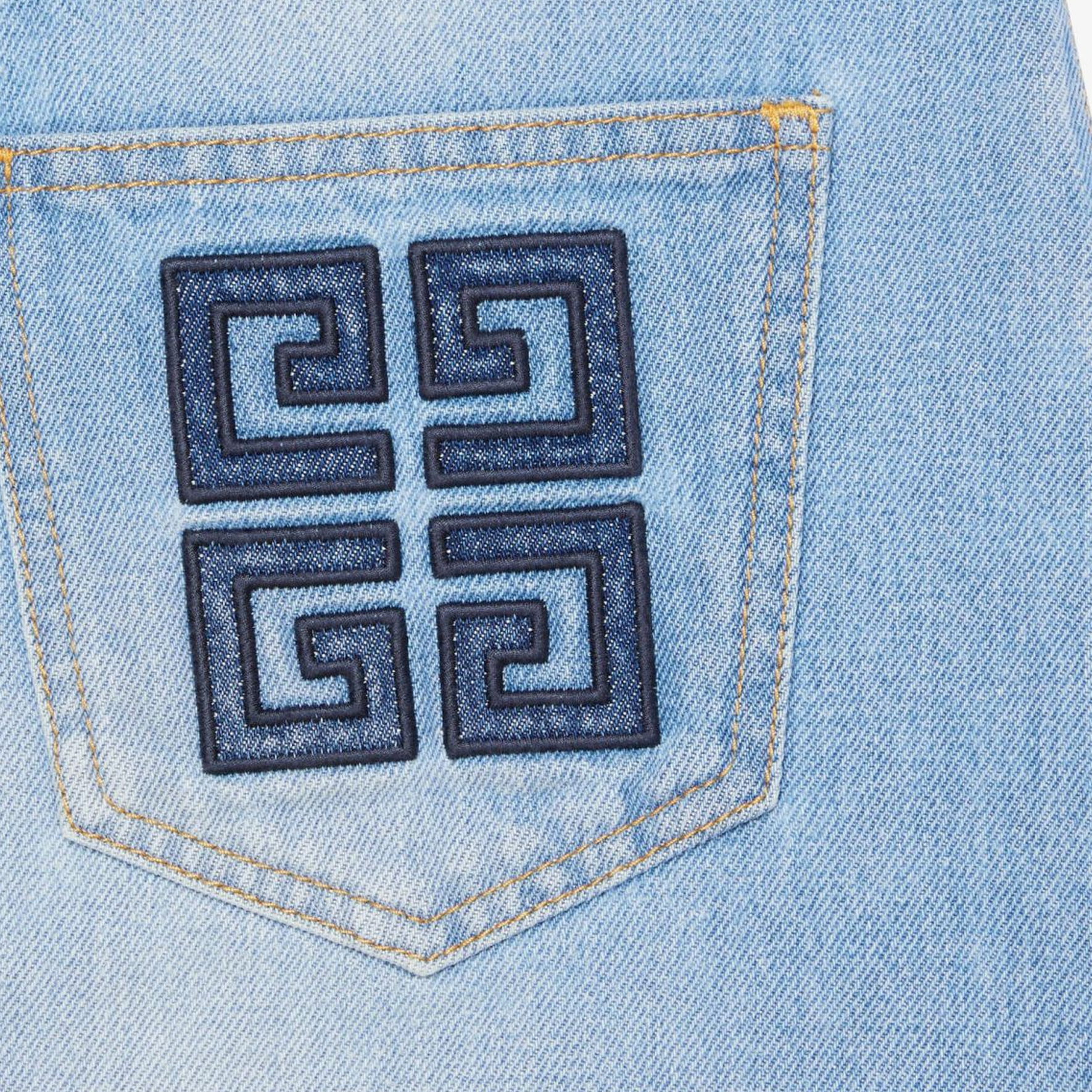 Sizing (W) ジバンシィ SS23 ブルー カジュアルスカート 刺繍ロゴ入り. BW40KR5Y5V-452