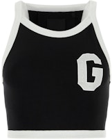(Women) Givenchy SS23 Cropped Tank Top with Logo Ribbed Crewneck Black BW70C83YD5-004 (Women) Givenchy SS23 Cropped Tank Top with Logo Ribbed Crewneck Black BW70C83YD5-004
