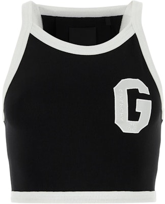 (Women) Givenchy SS23 Cropped Tank Top with Logo Ribbed Crewneck Black BW70C83YD5-004 Buy (Women) Givenchy SS23 Cropped Tank Top with Logo Ribbed Crewneck Black BW70C83YD5-004