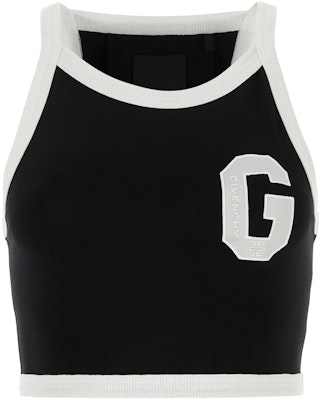 (Women) Givenchy SS23 Cropped Tank Top with Logo Ribbed Crewneck Black BW70C83YD5-004 Order (Women) Givenchy SS23 Cropped Tank Top with Logo Ribbed Crewneck Black BW70C83YD5-004