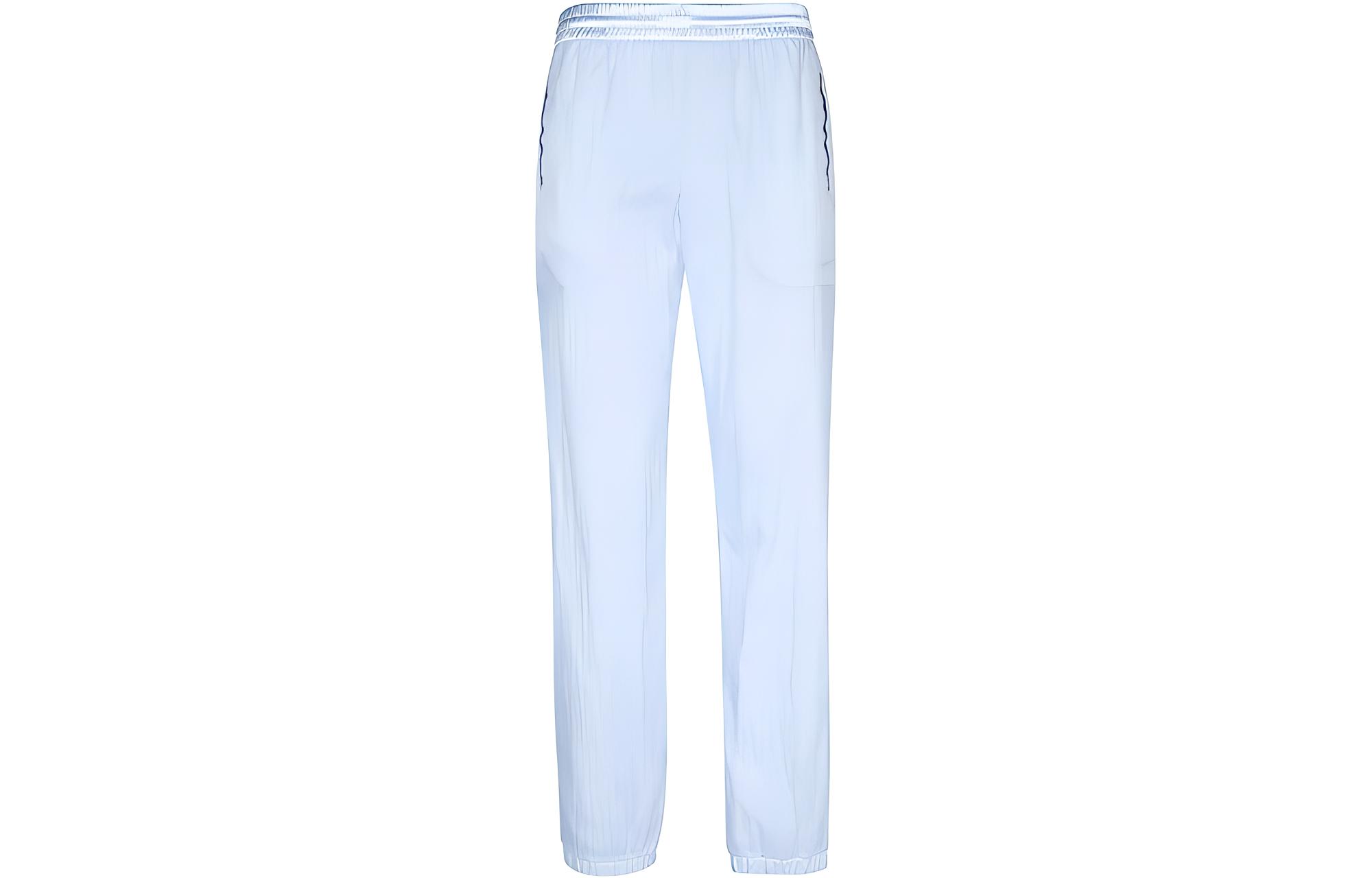 (Women) Givenchy SS23  Elastic Waist Straight-Leg Casual Pants Blue. BW50UD141B-453