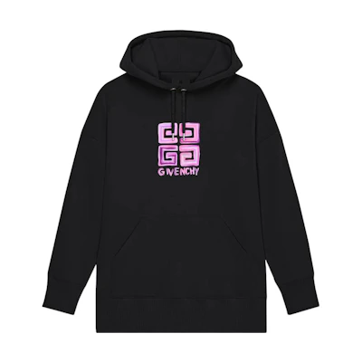 (Women) Givenchy SS23 Logo Print Hoodie Black BWJ01Z3YCT-001