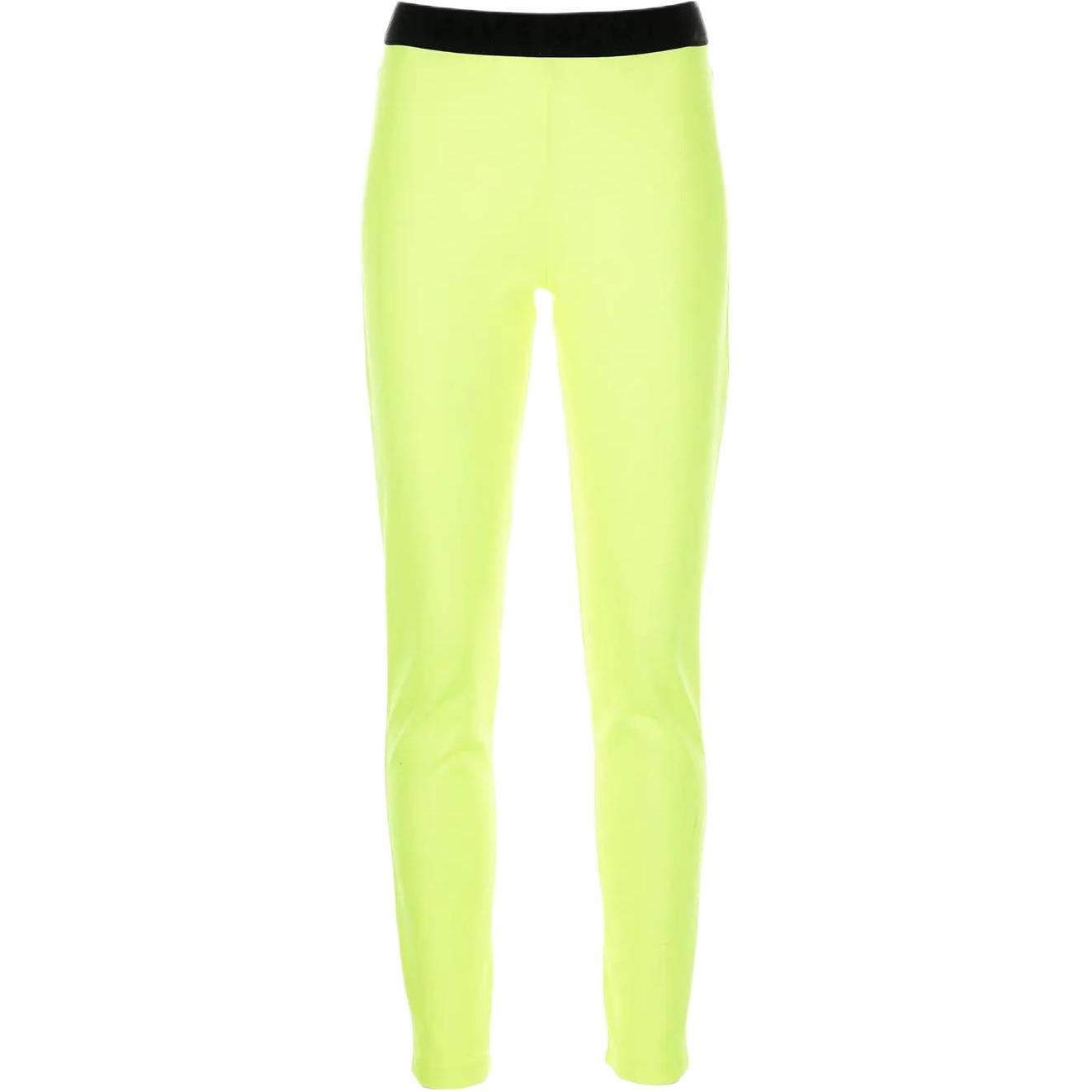 (Women) Givenchy SS23  Mid-Rise Contrast Waist Leggings Green BW50TK30SA-734