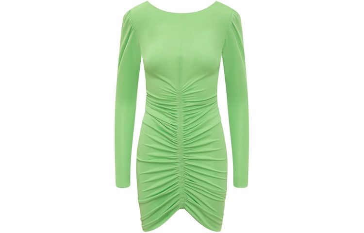 Lookbook (W) ジバンシィ SS23 ソリッドプリーツ ロングスリーブドレス グリーン BW21NP30ZH-322