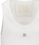 Details for (Women) GIVENCHY SS23 White 4G Solid Metal Slim Casual Tank Top. BW70CH30ZL-100