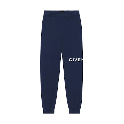 (Women) Givenchy SS23 Archetype Navy Jogger Sweatpants with Logo Print - . BW50VZ3YAC-499