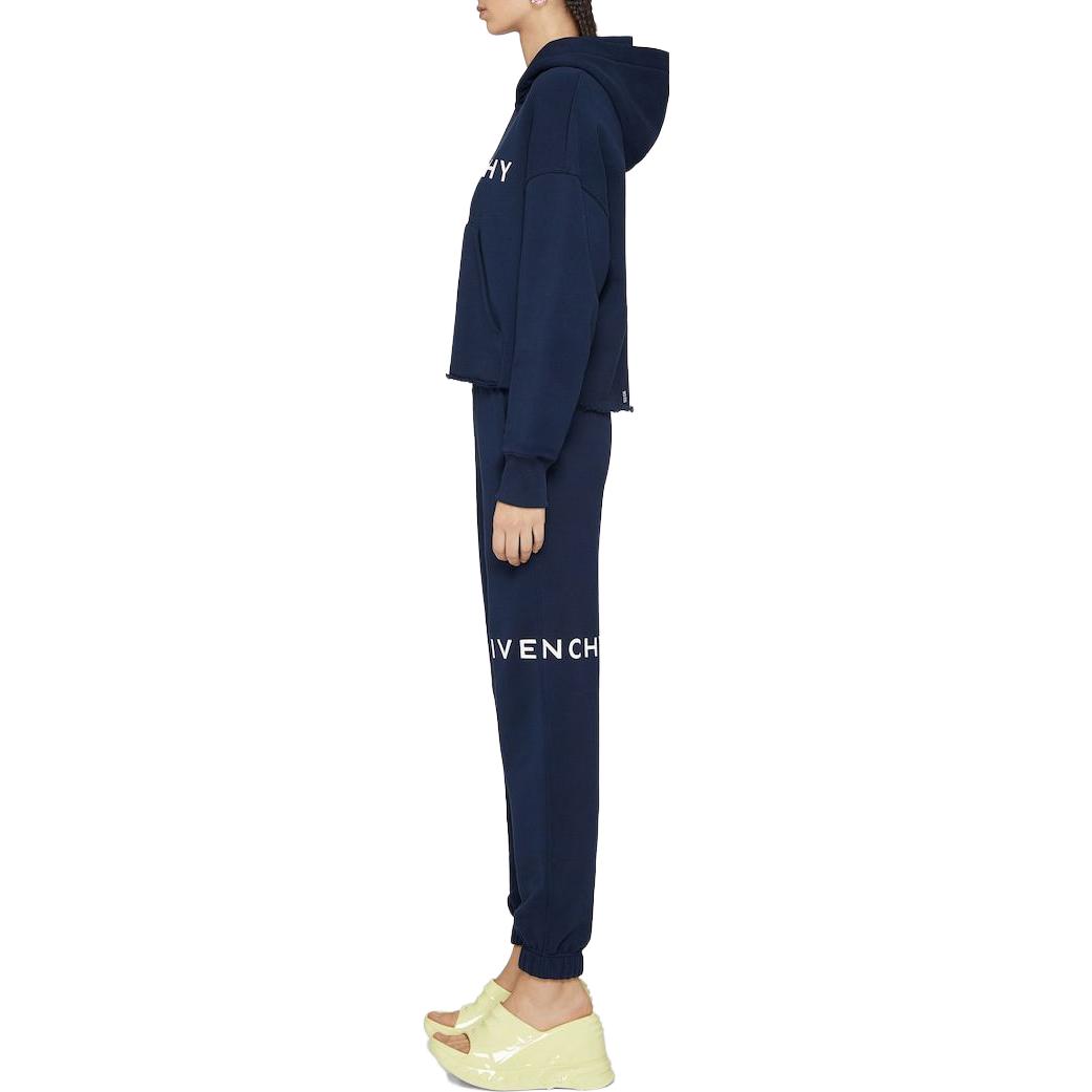 Purchase (Women) Givenchy SS23 Archetype Navy Jogger Sweatpants with Logo Print - . BW50VZ3YAC-499