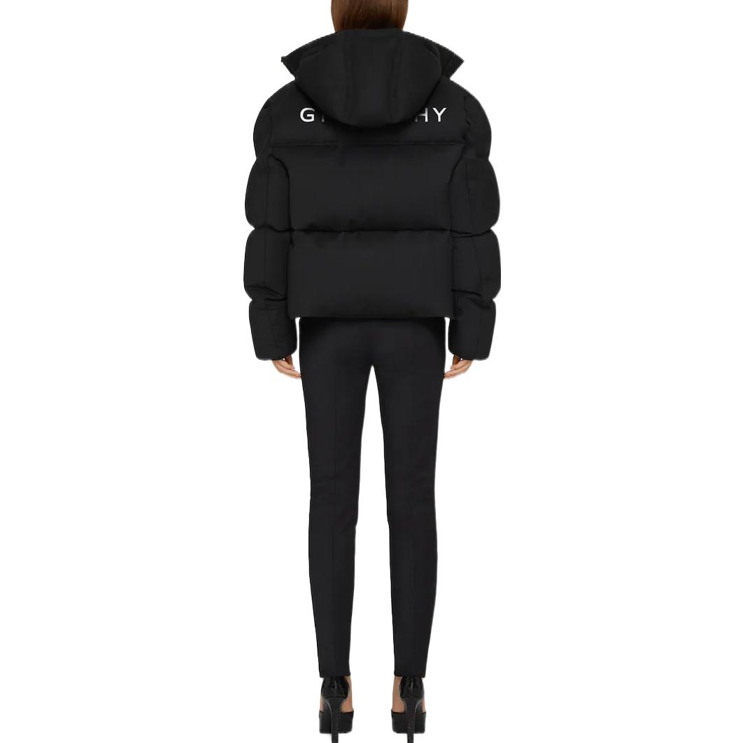 Shop (Women) Givenchy SS23 Black Hoodie Jacket with Logo Print BW00J11014-001