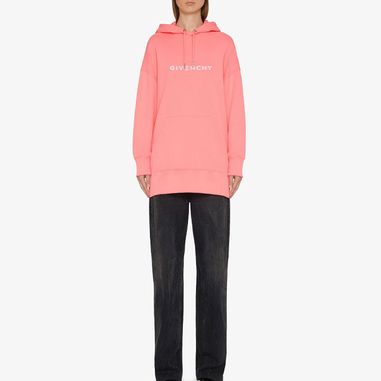 (Women) Givenchy SS23 Coral Letter Print Hoodie . BWJ01Z3YA2-685 圖 4
